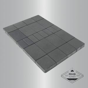 Тротуарная плитка BRAER, Мозаика, Серый