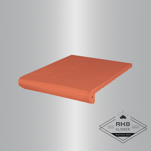 Клинкерная ступень античная гладкая, 01 Ruby red, 330x245x16