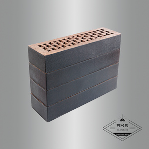 Ригельный кирпич Roben, FARO schwarz-nuanciert glatt, 290х90х90 мм