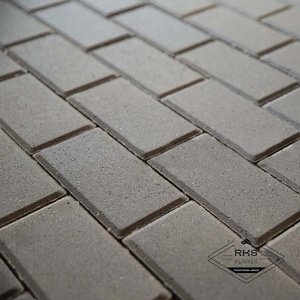 Брусчатка, 200х100х60 мм, Серая (полный прокрас, минифаска)