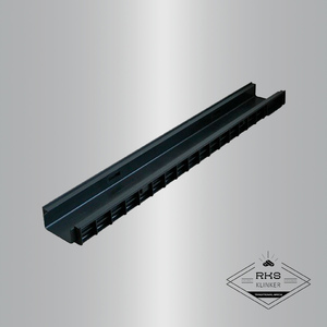 Лоток водоотводный PolyMax Basic пластиковый DN 100, H55