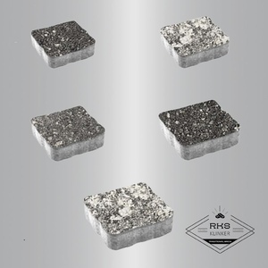 Тротуарная плитка АНТИК - Б.3.А.6, Листопад гранит, Антрацит