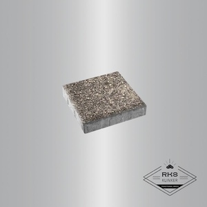 Тротуарная плитка КВАДРАТ - Б.6.К.8, Листопад гранит, Антрацит