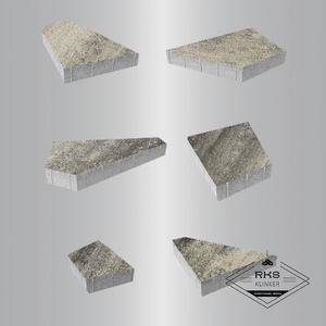 Тротуарная плитка ОРИГАМИ - Б.4.Фсм.8, Листопад гладкий, Антрацит