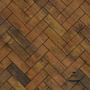 Тротуарная плитка ПРЯМОУГОЛЬНИК - Б.8.П.8, Листопад гладкий, Саванна