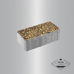 Тротуарная плитка ПРЯМОУГОЛЬНИК - В.2.П.10, Листопад гранит, Янтарь