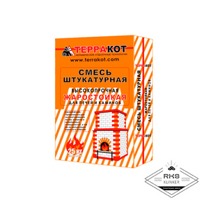 Штукатурка жаростойкая Терракот, 25кг