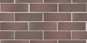 Клинкерный кирпич ЛСР Брюгге тёмно-терракотовый, гладкий, 0,7 НФ на белом шве