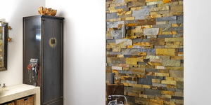Плитка из натурального камня для ванной комнаты 3D панели RKS SLATE Сланец Dark Multicolor Modern заказать (1)