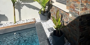 Декоративная черная каменная плитка для бассейна купить RKS SLATE Сланец Brazil Black Natural