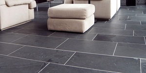 Долговечная каменная плитка для интерьера RKS SLATE Сланец Brazil Black Natural фото объектов (9)