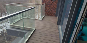 Террасная доска ДПК Bamberg Solid Brazilian Walnut (фотоотзыв, балкон) (3)