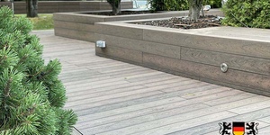 Террасная доска ДПК Bamberg Natural Brazilian Walnut (благоустройство, подпорная, вазон, скамейка) 1