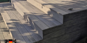 Террасная доска ДПК Bamberg English Barnwood (крыльцо, ступени, фотоотзыв)