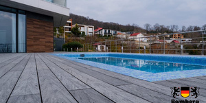 Террасная доска ДПК Bamberg English Barnwood (терраса, бассейн, вода) 18