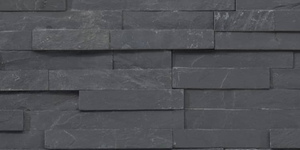 Фасадный камень для облицовки купить 3D панели RKS SLATE Сланец Matt Black Slate Classic