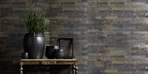 Каменные стены в интерьере фото 3D панели RKS SLATE Кварцит Deoli Green Natural купить