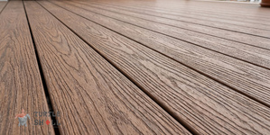 Террасная доска ДПК Turtle Shell полнотелая Trix, Teak, Коэкструзия 3.0
