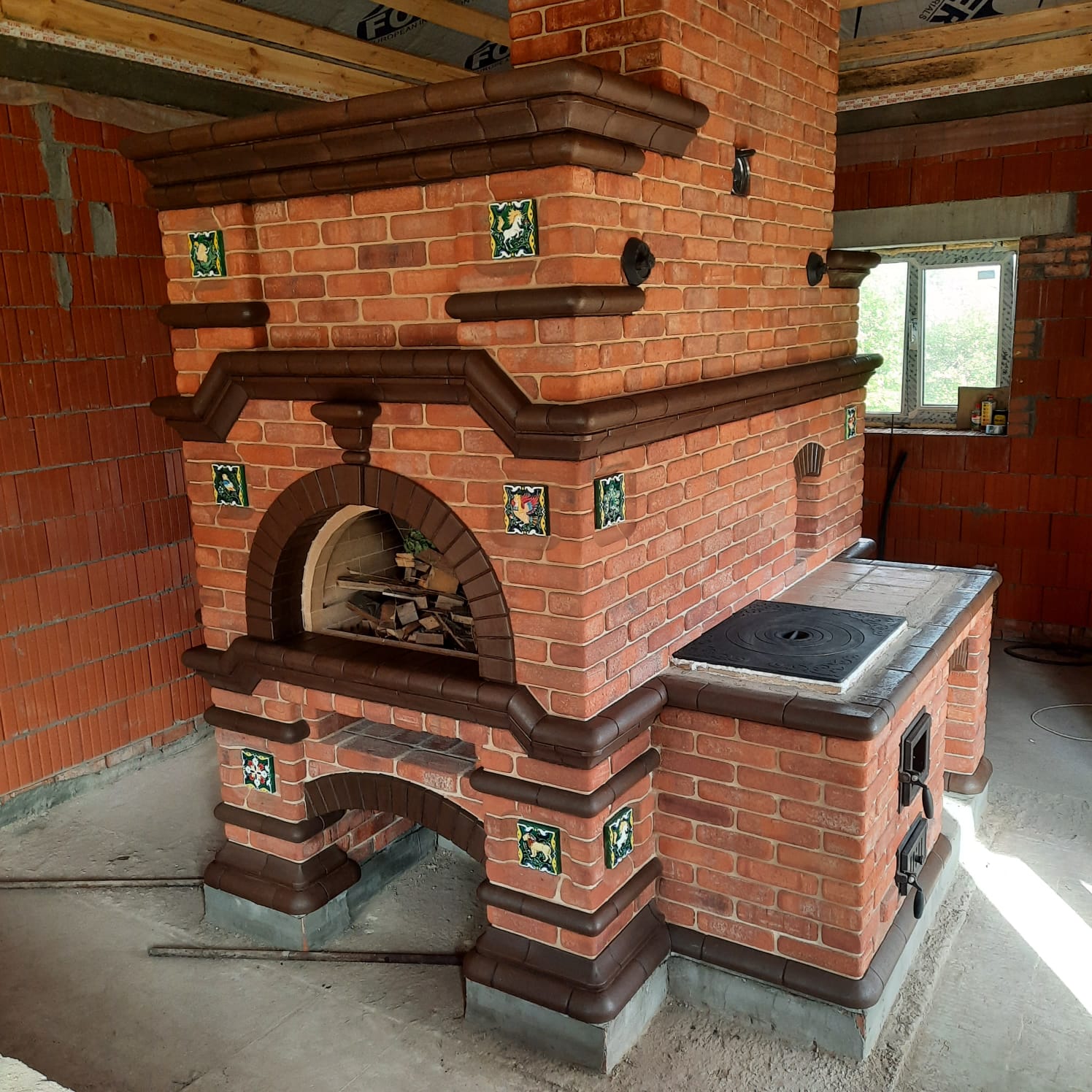 Кирпич печной 0,5 NF "Temple Brick" Маркс 17