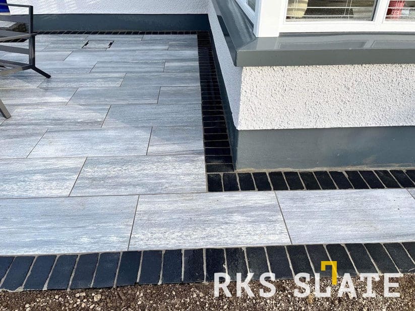 Брусчатка из известняка RKS Slate Belgian Black 200x100x40 мм 7