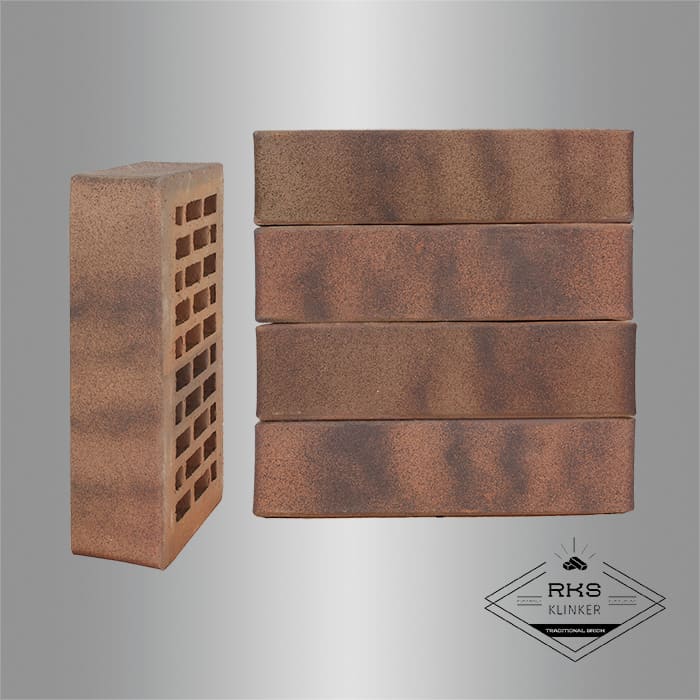 Кирпич облицовочный ЛСР, Ореховый флэш, Гладкий, 1НФ в Симферополе