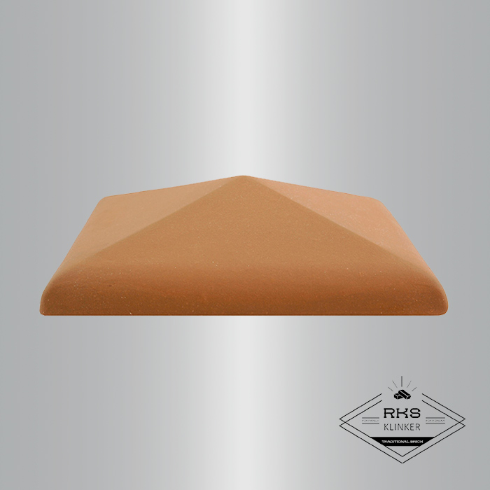 Клинкерный колпак на столб ZG Clinker, С42 425х425 мм, красный в Симферополе