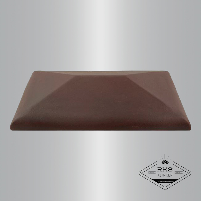 Клинкерный колпак на столб ZG Clinker, СР 300х425 мм, вишнёвый в Симферополе