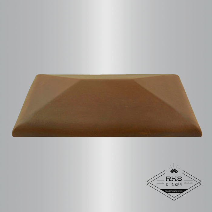 Клинкерный колпак на столб ZG Clinker, СР 300х425 мм, коричневый в Симферополе