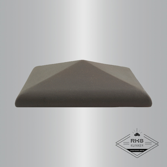 Клинкерный колпак на столб ZG Clinker, С42 425х425 мм, графит в Симферополе