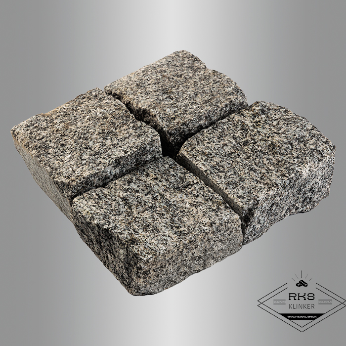 Гранитная брусчатка Каменогорская, Колотая, 100x100x30-40 мм в Симферополе