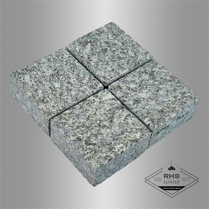 Гранитная брусчатка Grey Pearl, Пиленая, 100x100 мм в Симферополе