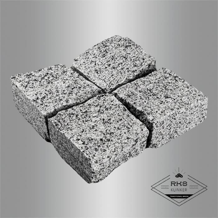 Гранитная брусчатка Камбулатовский, Колотая, 100х100 мм в Симферополе