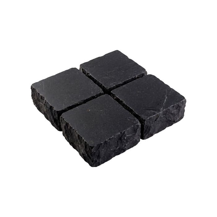 Брусчатка из известняка RKS Slate Belgian Black 100x100x30 мм в Симферополе