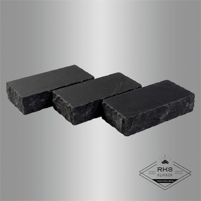 Брусчатка из известняка RKS Slate Belgian Black 200x100x40 мм в Симферополе