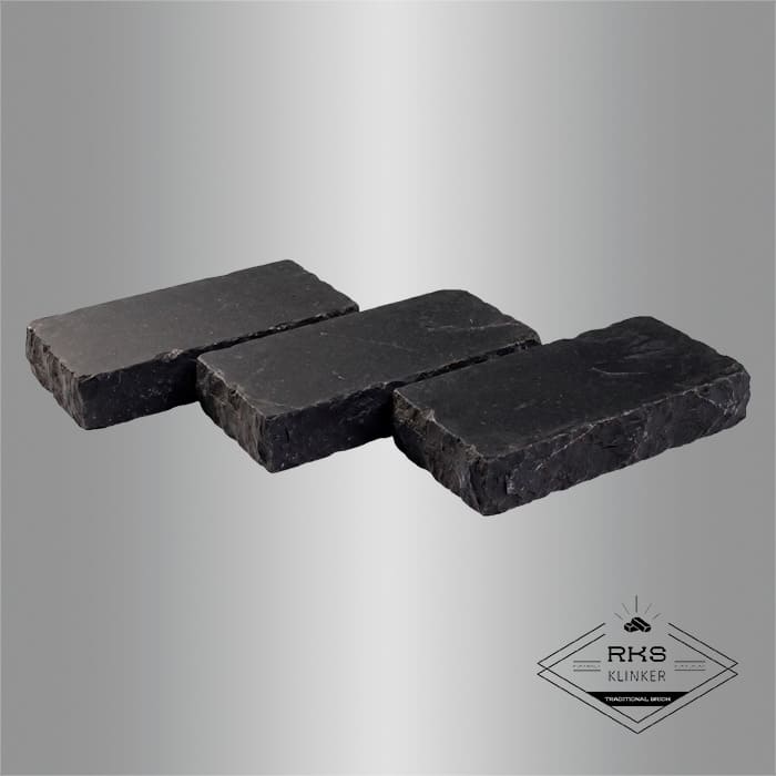 Брусчатка из известняка RKS Slate Belgian Black 200x100x20 мм в Симферополе