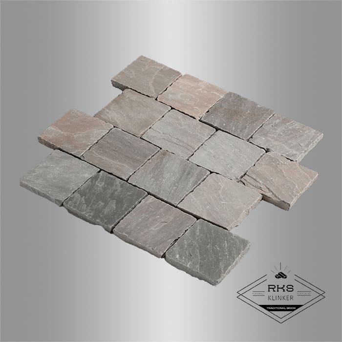 Брусчатка галтованная RKS Slate Belgian Grey 100x100x40 мм в Симферополе