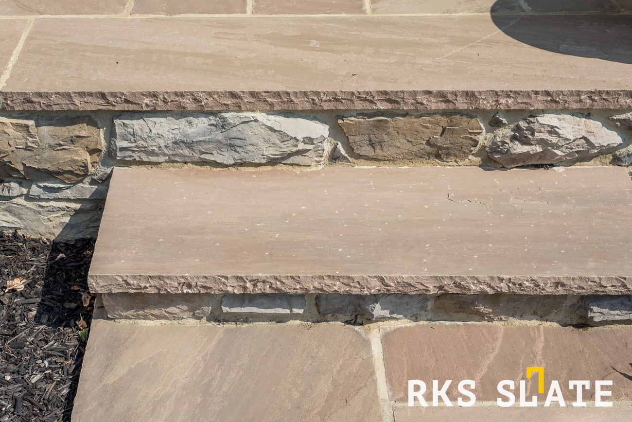 Уличные ступени из натурального камня RKS Slate Belgian Multi