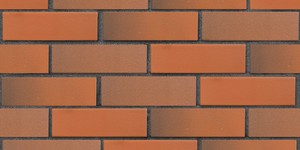 Кирпич печной радиальный полнотелый ЛСР красный флеш М-400, F-100 на графитовом шве