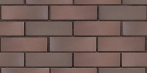 Клинкерный кирпич ЛСР Брюгге тёмно-терракотовый, гладкий, 0,7 НФ на коричневом шве