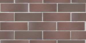 Клинкерный кирпич ЛСР Брюгге тёмно-терракотовый, гладкий, 0,7 НФ на белом шве