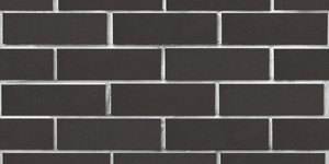 Кирпич облицовочный ЛСР, графитовый, гладкий, 1 НФ на белом шве