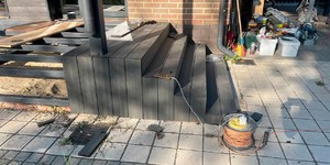 Ступени из ДПК Turtle Shell Scottish Slatewood Co-Extrusion крыльцо из дпк процесс монтажа (3)