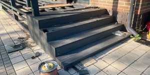 Ступени из ДПК Turtle Shell Scottish Slatewood Co-Extrusion крыльцо из дпк процесс монтажа (4)
