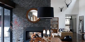Каменный камин фото 3D панели RKS SLATE Сланец Matt Black Slate Classic купить с доставкой (2)