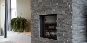 Камень для облицовки камина купить 3D панели RKS SLATE Кварцит Grey Slate Classic фото