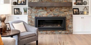 Камин облицованный камнем заказать 3D панели RKS SLATE Сланец Dark Multicolor Modern (2)
