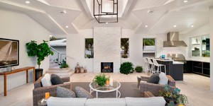 Отделка для камина 3D панели из камня RKS SLATE Кварцит White Quartz Classic купить (2)