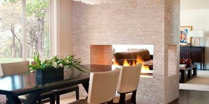 Отделка для камина 3D панели из камня RKS SLATE Кварцит White Quartz Classic купить (3)