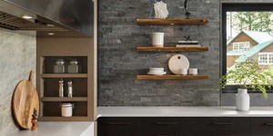 Каменная мозаика для фартука кухни 3D панели RKS SLATE Кварцит Silver Grey Classic Z купить (4)