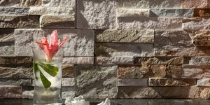 Кухонный фартук из бежевого камня купить 3D панели RKS SLATE Сланец Beige Slate Modern (2)